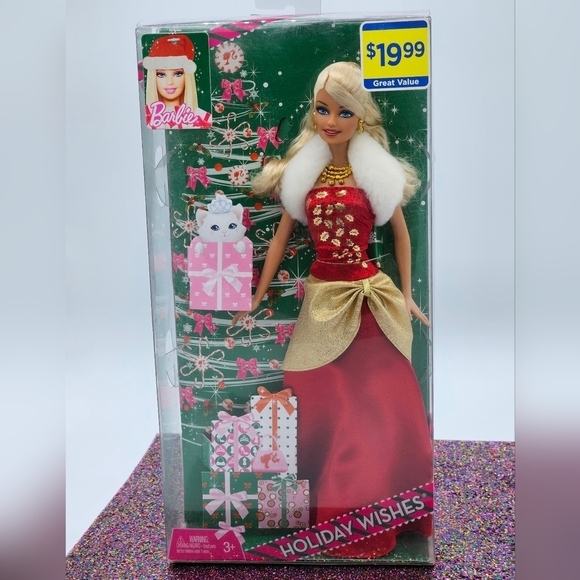 Barbie Holiday Wishes 2009 Doll - Picture 3 of 9
